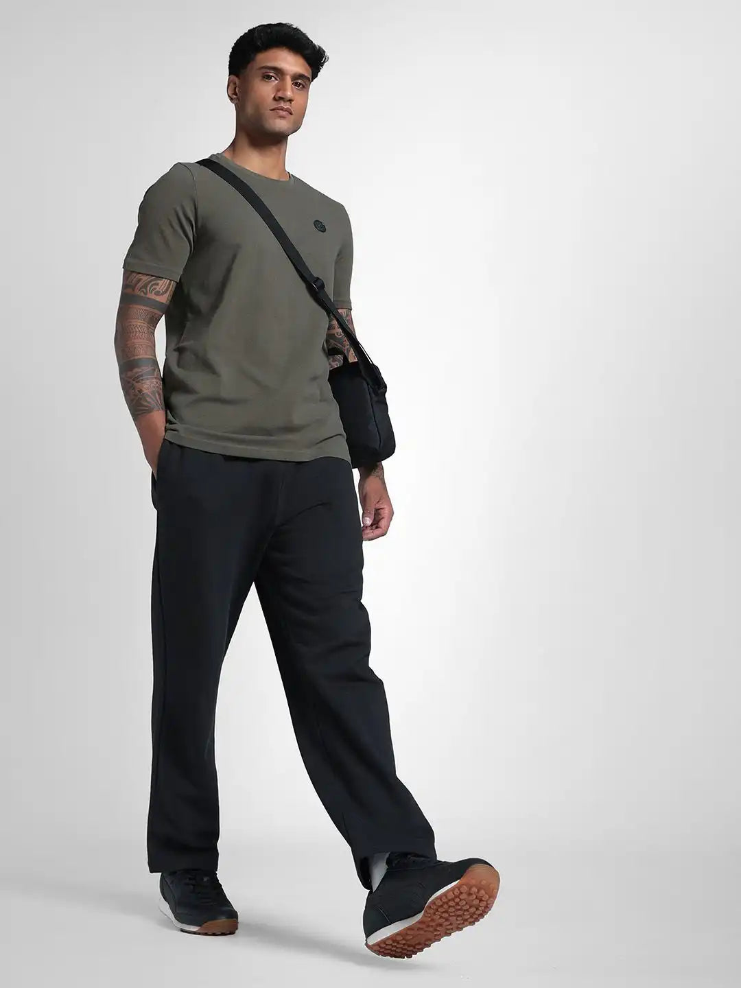 63262281-ELEVATED ESS Crew Neck Tee Loden Green