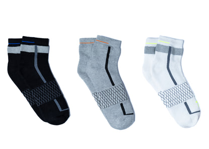 FL3PS007 Full Length Socks Tri-Pack • Honeycomb Arch Support System