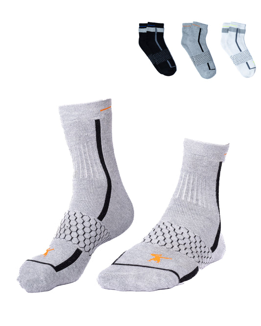 FL3PS007 Full Length Socks Tri-Pack • Honeycomb Arch Support System