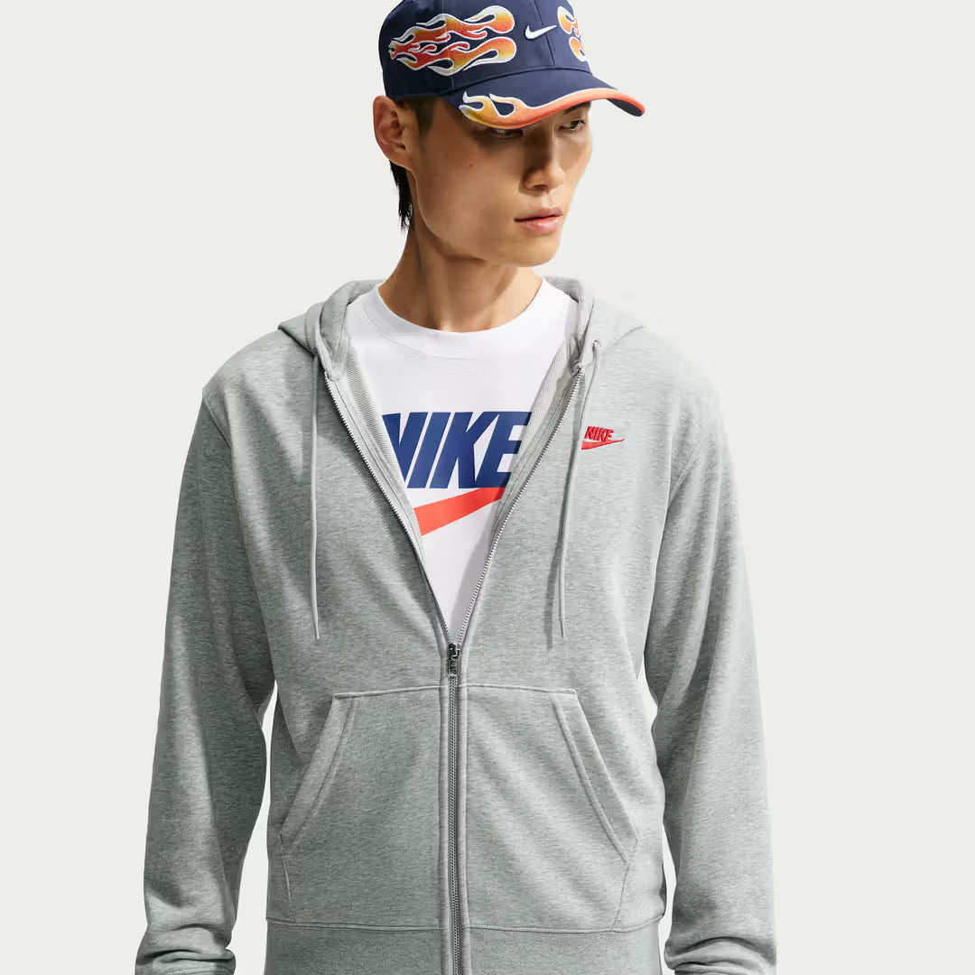 FN3885-064 Nike Club Men's Full-Zip French Terry Hoodie
