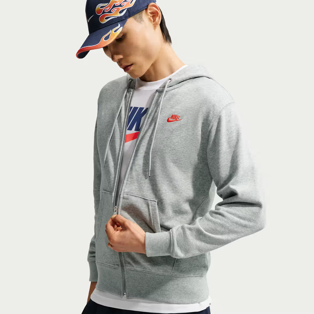 FN3885-064 Nike Club Men's Full-Zip French Terry Hoodie