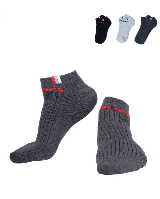 FL3PS003 Ankle Length Socks Tri-Pack
