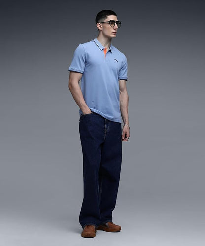 63413736 WARDROBE ESS Contrast Placket Polo Chamb