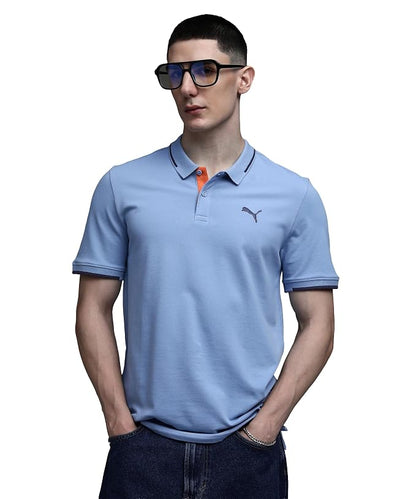 63413736 WARDROBE ESS Contrast Placket Polo Chamb