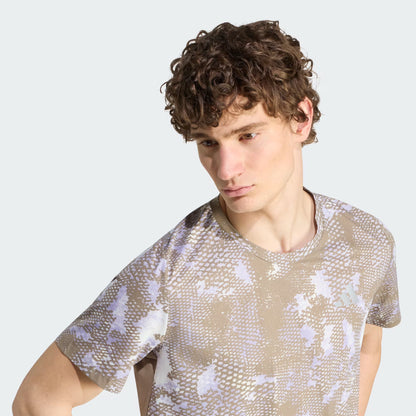 KG0465 ADI365 Running Animal Print Iconic T-Shirt