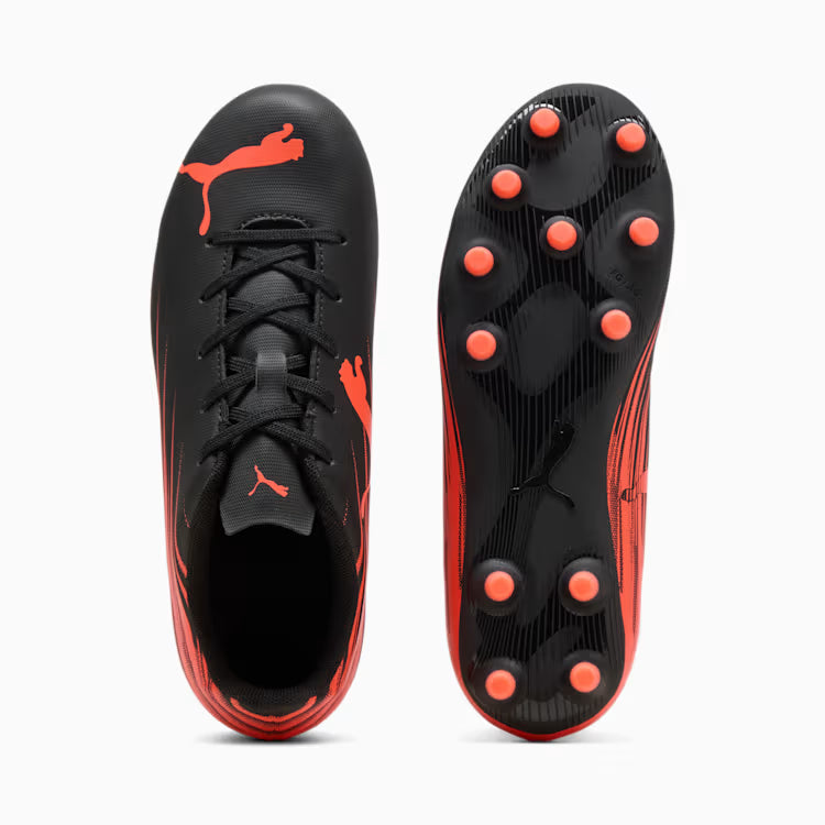10849607 ATTACANTO II FG/AG Jr PUMA Black-Glowing Red