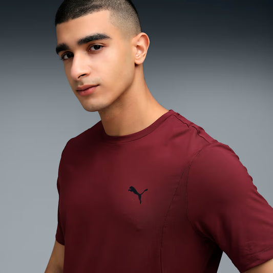 52781696 M CLOUDSPUN Elevated Tee Ruby Shimmer
