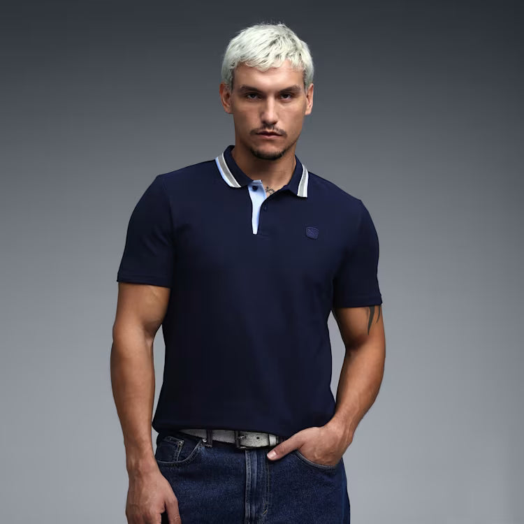 63885606 WARDROBE ESS Jacquard Collar Polo PUMA N