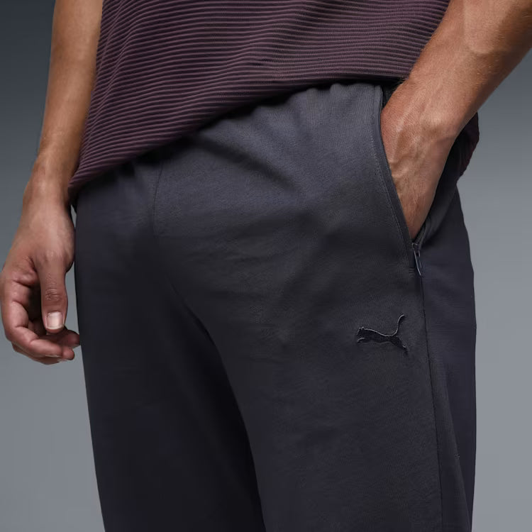 68704034-ESS Zippered Jersey Pants op Moody Gray
