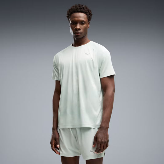 52841529 Run Velocity AOP Tee Creme De Mint