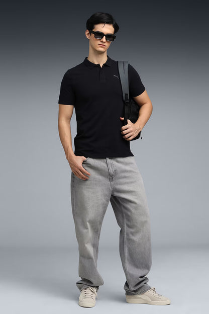 69128299 Basic Puma Logo Polo PUMA Black-Cool