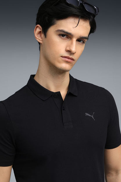 69128299 Basic Puma Logo Polo PUMA Black-Cool