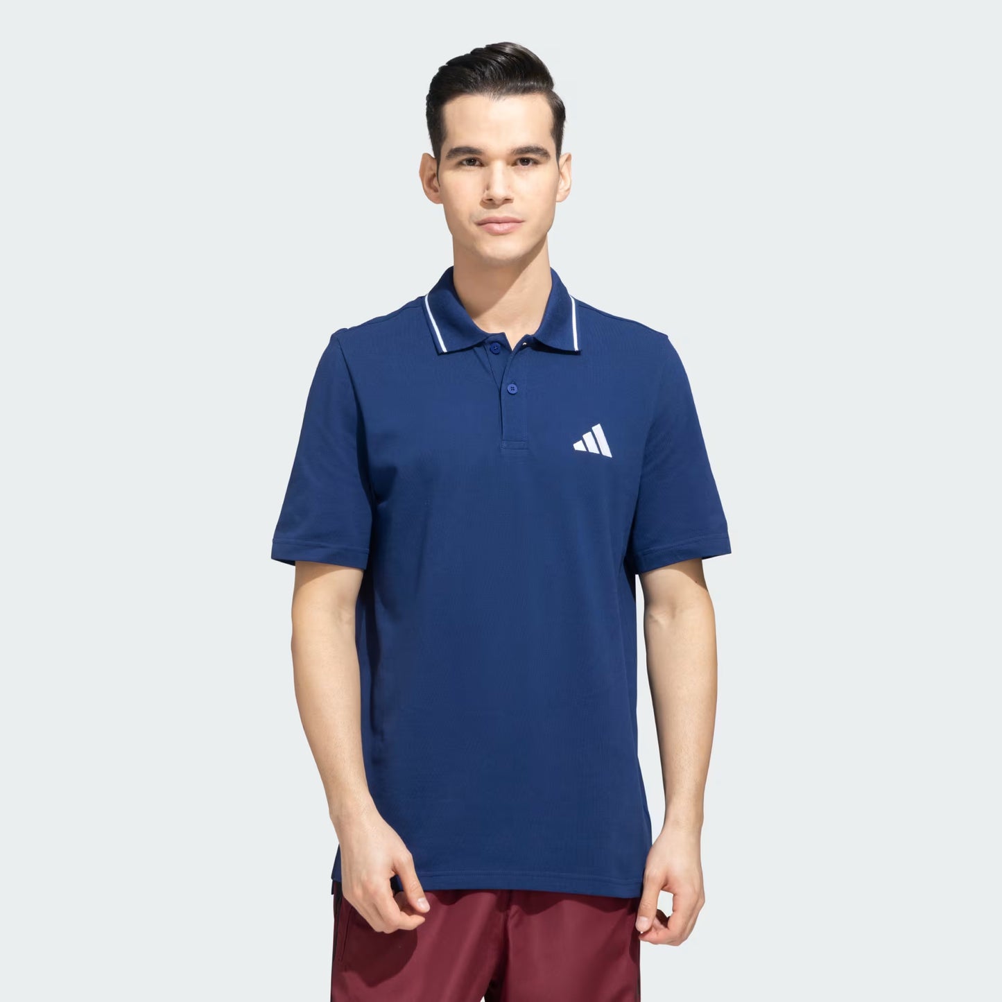 KE1762 Adidas Small Logo Pique Polo Shirt