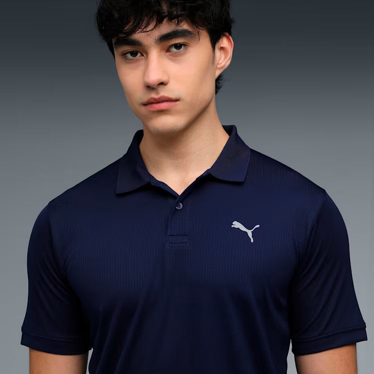 68901006 M TAD ESSENTIAL Jacquard Polo PUMA Navy