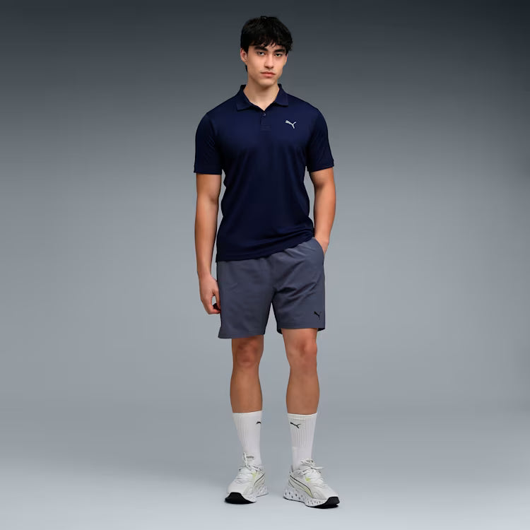 68901006 M TAD ESSENTIAL Jacquard Polo PUMA Navy