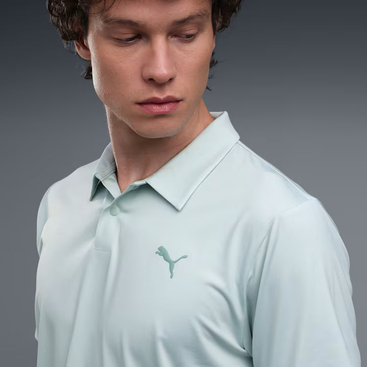 52974029 Puma TRAIN CLOUDSPUN POLO Creme De Mint-M