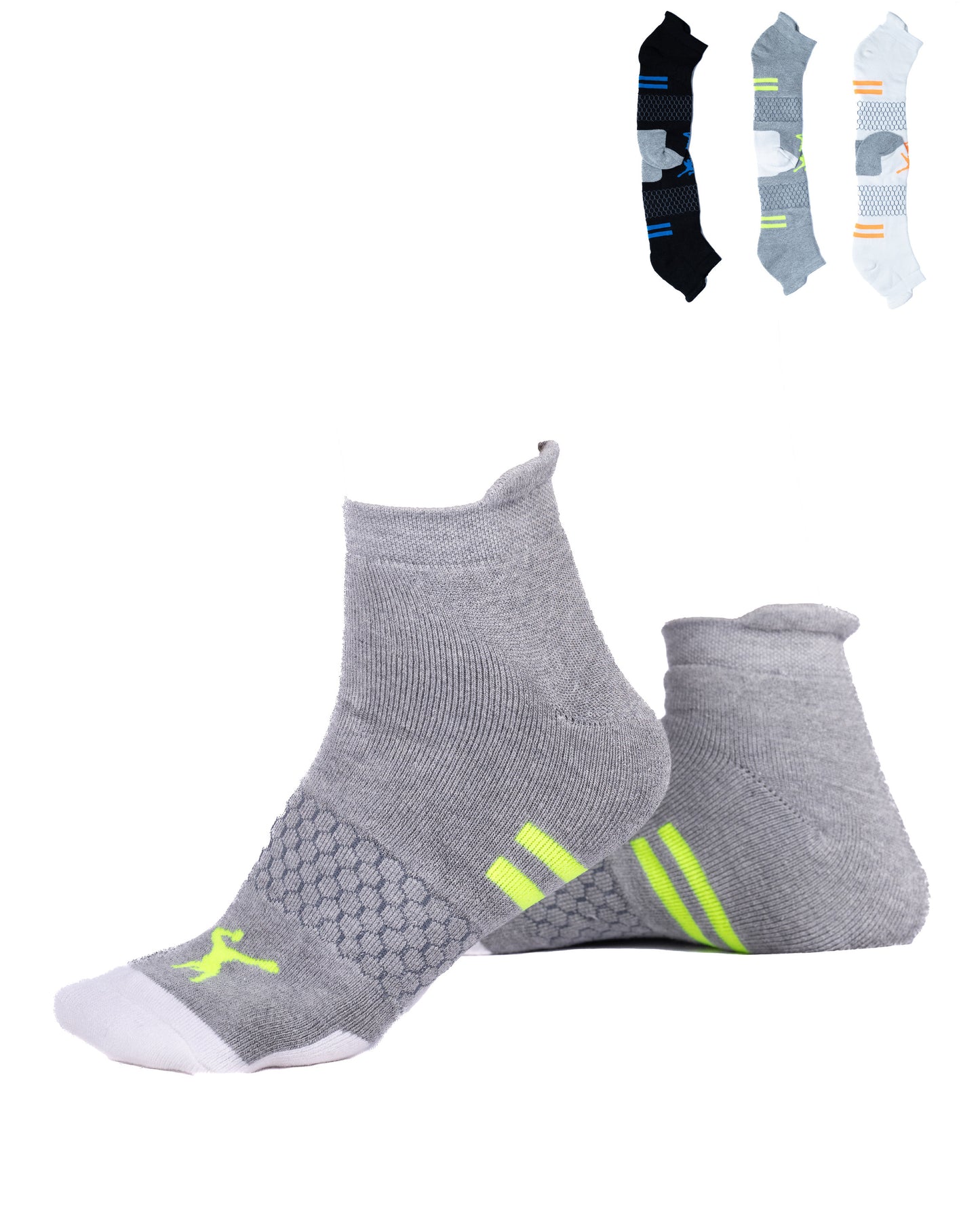 FL3PS010 Ankle Length Socks Tri-Pack • Honeycomb Arch Support System