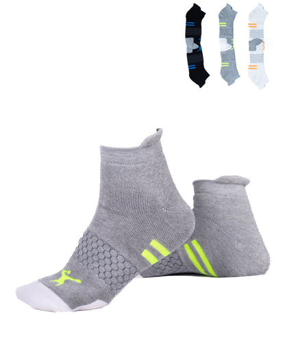 FL3PS010 Ankle Length Socks Tri-Pack • Honeycomb Arch Support System