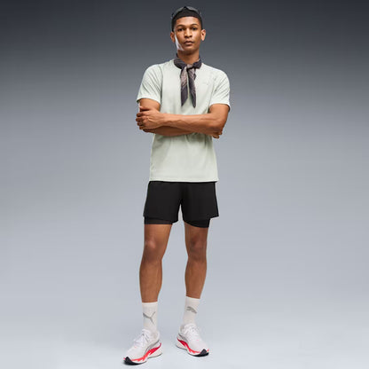 52660329 RUN VELOCITY TEE (TRI-BLEND) Creme De