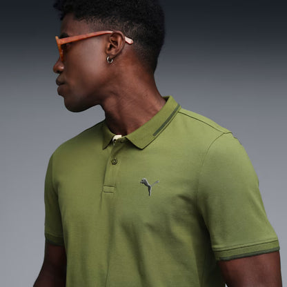 63413733 Puma Wardrobe Essentials Men's Contrast Polo T-shirt