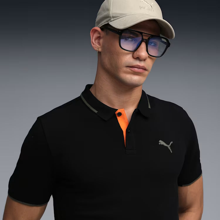 63413799 WARDROBE ESS Contrast Placket Polo Chamb