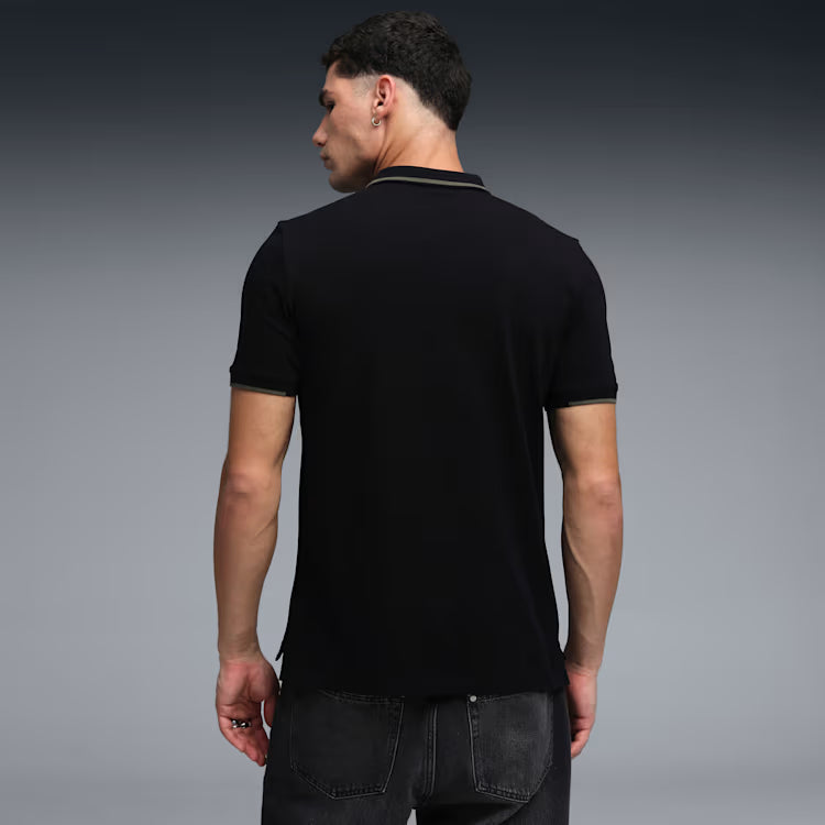 63413799 WARDROBE ESS Contrast Placket Polo Chamb