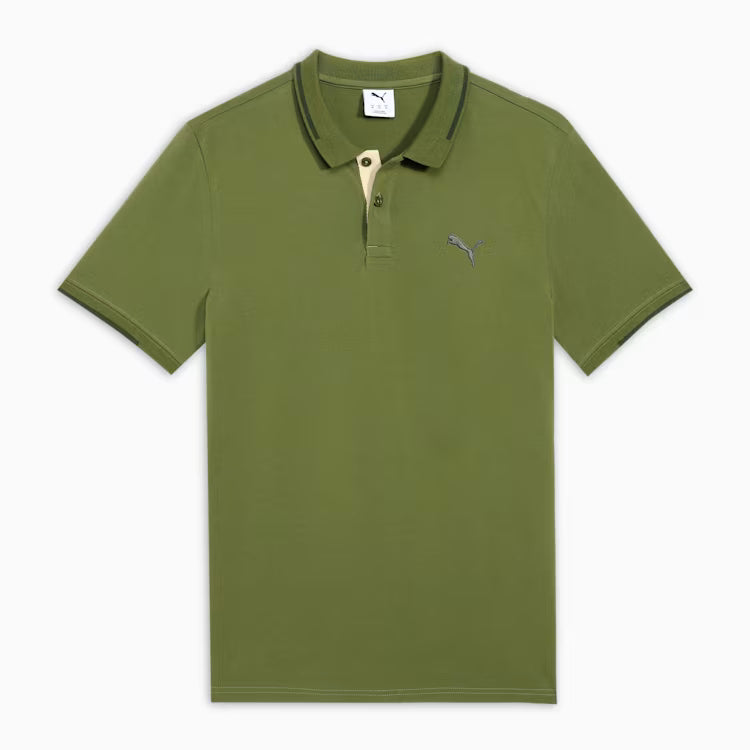 63413733 Puma Wardrobe Essentials Men's Contrast Polo T-shirt