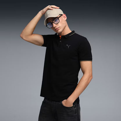 63413799 WARDROBE ESS Contrast Placket Polo Chamb