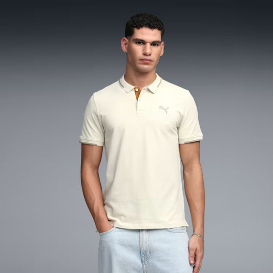 63413787 Puma Wardrobe Essentials Men's Contrast Polo T-shirt