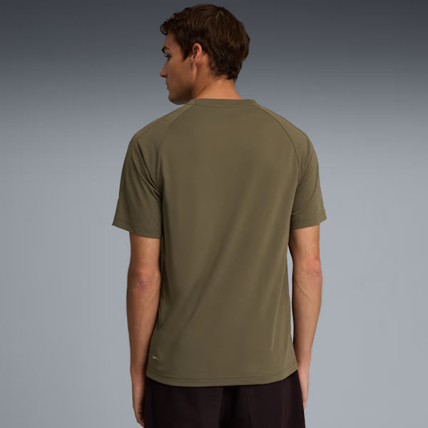 69218981 EVOSTRIPE Tee Loden Green