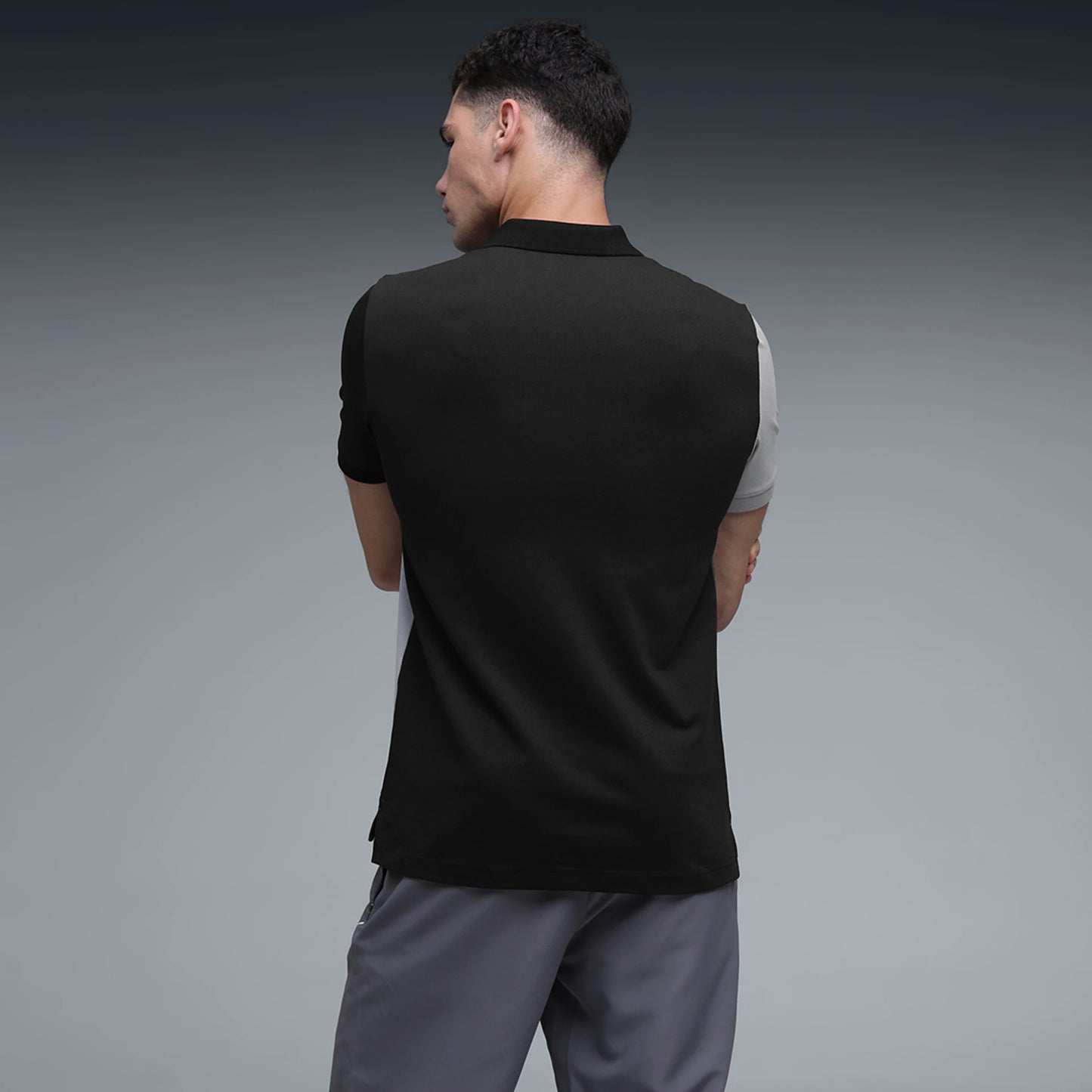 69390701 Puma Essentials Elevated Men's Slim Fit Colorblock Polo