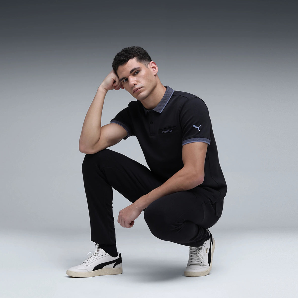 63657801 WARDROBE ESS Interlock Polo PUMA Black