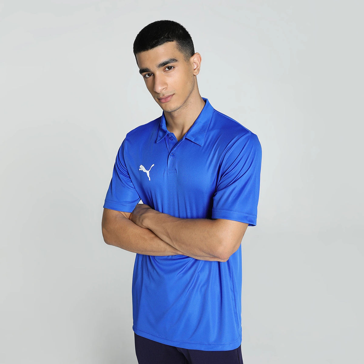 65966702 Puma Cricket Teamwear Plain Polo Ultra Blue