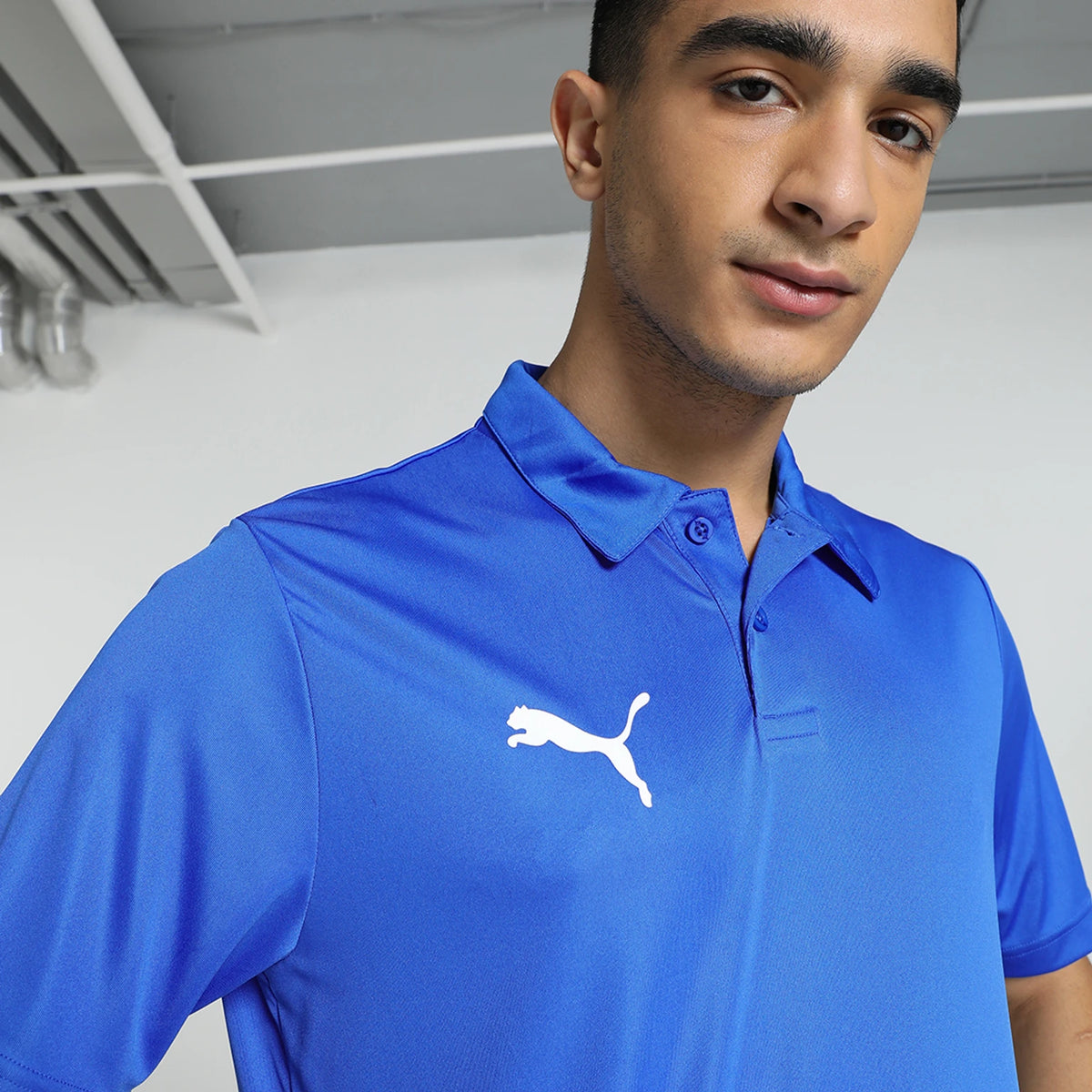 65966702 Puma Cricket Teamwear Plain Polo Ultra Blue